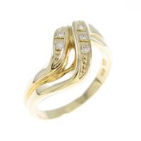 K18YG ダイヤモンドリング