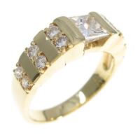 K18YG ダイヤモンドリング