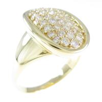 K18YG ダイヤモンドリング