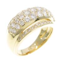 K18YG パヴェ ダイヤモンドリング