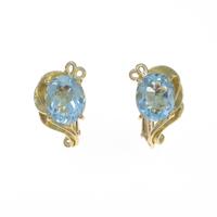 K18YG ブルートパーズイヤリング