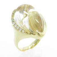 K18YG ルチルクオーツリング