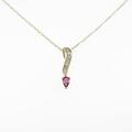 K18YG ルビーネックレス