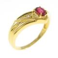 K18YG ルビーリング