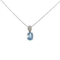 PT アクアマリンネックレス