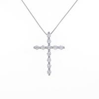 PT クロス ダイヤモンドネックレス