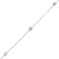 【リメイク】K18WG ダイヤモンドブレスレット