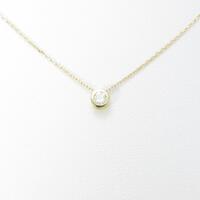 【リメイク】K18YG ソリティア ダイヤモンドネックレス