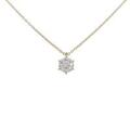 【リメイク】K18YG ダイヤモンドネックレス 0．619ct・G・SI2・VG