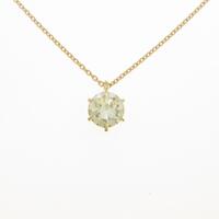 【リメイク】K18YG ダイヤモンドネックレス 1．067ct・LY・SI2・GOOD