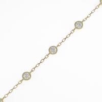 【リメイク】K18YG ダイヤモンドブレスレット