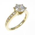【リメイク】K18YG ダイヤモンドリング 1．082ct・J・SI2・EXT