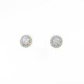 【リメイク】K18YG／ST ダイヤモンドピアス 0．539ct・L?M・VS2・3EXT?EXT・H＆C