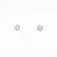 【リメイク】ST／プラチナダイヤモンドピアス 0．339ct・0．349ct・F・SI2・VG?GOOD