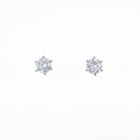 【リメイク】プラチナ／ST ダイヤモンドピアス 0．315ct・0．328ct・G・SI2・VG?GOOD