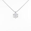 【リメイク】プラチナダイヤモンドネックレス 2．013ct・H・SI2・FAIR