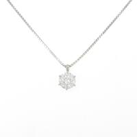 【新品】プラチナ ダイヤモンドネックレス 0．70ct・E・SI2・3EXT