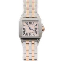 カルティエ W25074Y9 サントスドゥモワゼル PGコンビ クォーツ