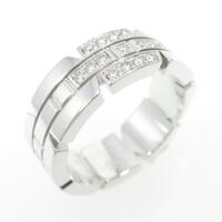 カルティエ タンクフランセーズ ハーフダイヤ リング