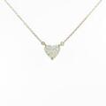 タサキ ダイヤモンドネックレス 1．00ct・LY・VVS2・ハートシェイプ