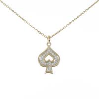 ブシュロン スペード ダイヤモンドネックレス