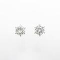 プラチナダイヤモンドピアス 0．300ct・0．327ct・G?H・VS2?SI1・FAIR