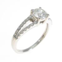 プラチナダイヤモンドリング 0．580ct・I・SI2・EXT H＆C