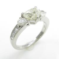 プラチナダイヤモンドリング 1．011ct・VLY・SI2・ハートシェイプ