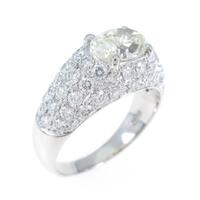 プラチナダイヤモンドリング 1．125ct・VLY・VVS2・オーバルカット