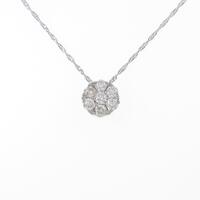 K18WG ダイヤモンドネックレス