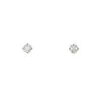 K18YG ソリティア ダイヤモンドピアス 0．200ct・0．200ct・D・VVS1・EXT
