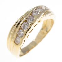 K18YG ダイヤモンドリング