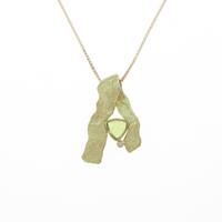 K18YG ペリドットネックレス