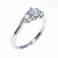 プラチナダイヤモンドリング 0．301ct・G・SI2・GOOD
