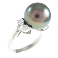 ミキモト クロチョウパールリング