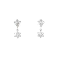 PT フラワー ダイヤモンドピアス