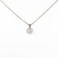 K18PG ダイヤモンドネックレス 1．061ct・F・SI1・GOOD