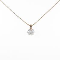 K18PG ダイヤモンドネックレス 1．061ct・F・SI1・GOOD