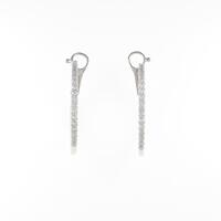 K18WG ダイヤモンドピアス