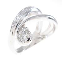 K18WG ダイヤモンドリング