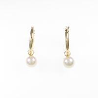 K18YG 2WAY アコヤパールピアス