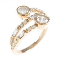 K18PG ダイヤモンドリング