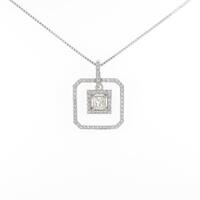 K18WG ダイヤモンドネックレス