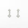 プラチナダイヤモンドピアス 1．416ct・F・SI2?I1・VG?GOOD