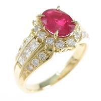 K18YG ルビーリング