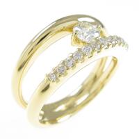 K18YG ダイヤモンドリング