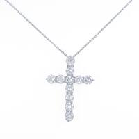 PT クロス ダイヤモンドネックレス