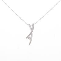 K18WG ダイヤモンドネックレス