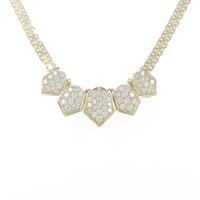 K18YG 2WAY ダイヤモンドネックレス