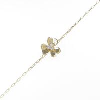 K18YG フラワー ダイヤモンドブレスレット